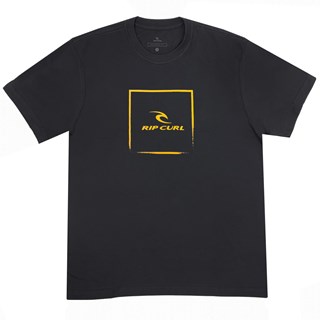 Camiseta Plus Size Rip Curl Icon Corp Washed Black