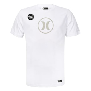 Camiseta Premium Hurley Circle Logo Branca