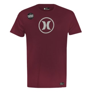 Camiseta Premium Hurley Circle Logo Vinho