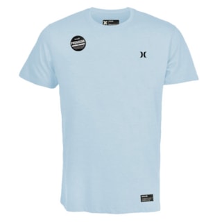 Camiseta Premium Hurley Mini Logo Azul Claro
