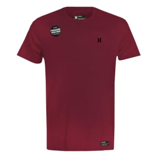 Camiseta Premium Hurley Mini Logo Vinho