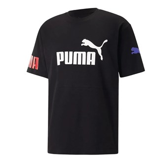 Camiseta Puma Power Colorblock Black Warm