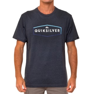 Camiseta Quiksilver Clear Mind Cinza Escuro Mescla