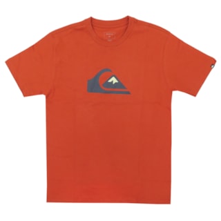 Camiseta Quiksilver Comp Logo Laranja