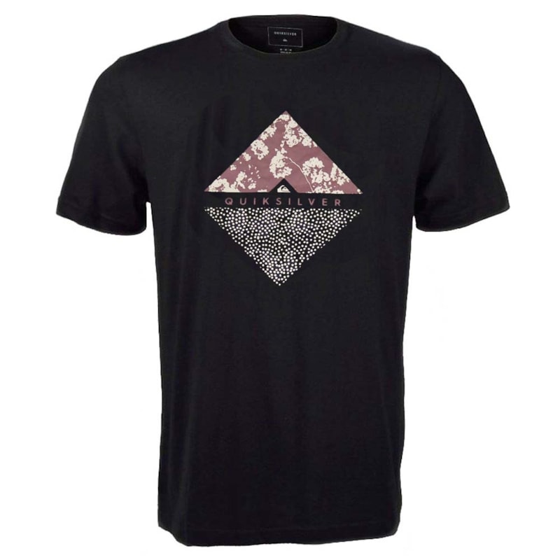 Camiseta Quiksilver Flower Dot Preta