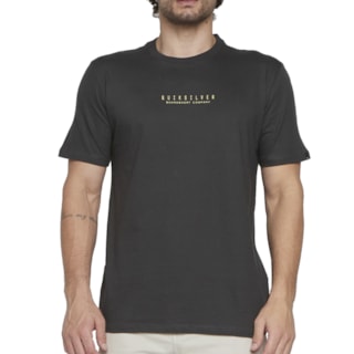 Camiseta Quiksilver Hibiscus Pop Cinza Escuro