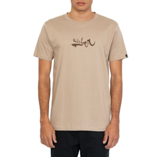 Camiseta Quiksilver Impaired Logo Dna Areia