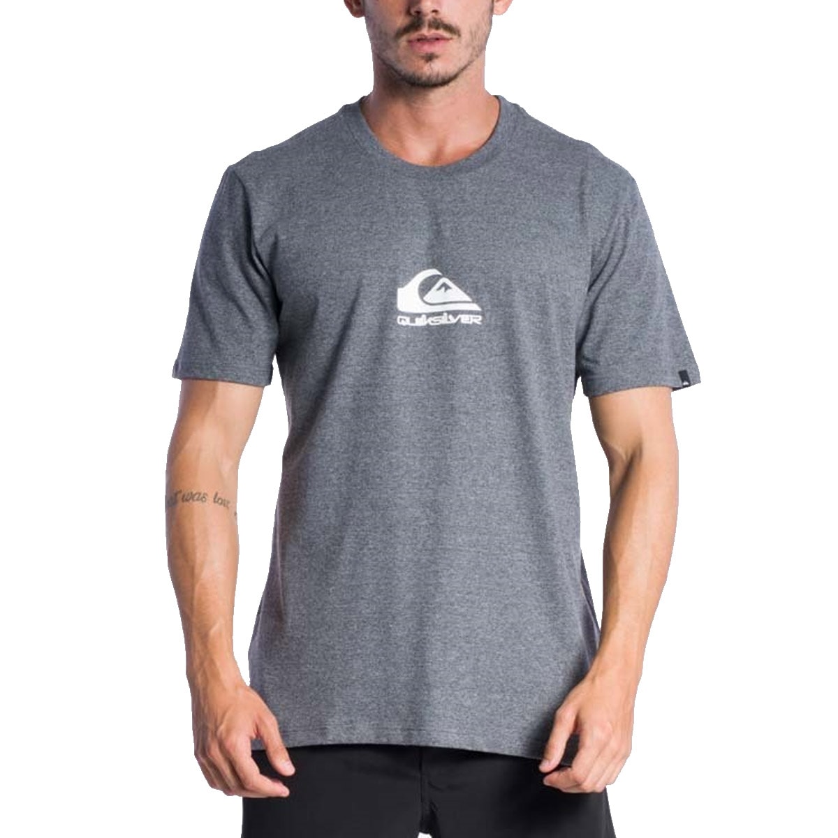 Camiseta Quiksilver New Omni Cinza Médio Mescla os melhores preços