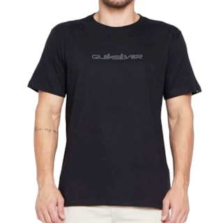 Camiseta Quiksilver Omni Font Preta