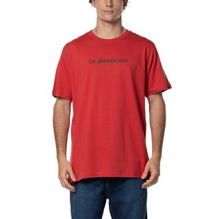 Camiseta Quiksilver Omni Font Vermelho