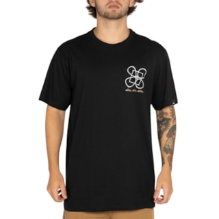 Camiseta Quiksilver Outside Inside Preta