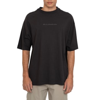 Camiseta Quiksilver Oversized Q461a0433 Cinza Escuro
