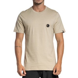 Camiseta Quiksilver Patch Round Color Areia