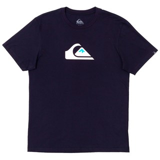 Camiseta Quiksilver Plus Size Comp Logo Marinho