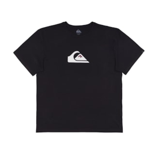 Camiseta Quiksilver Plus Size Comp Logo Preto