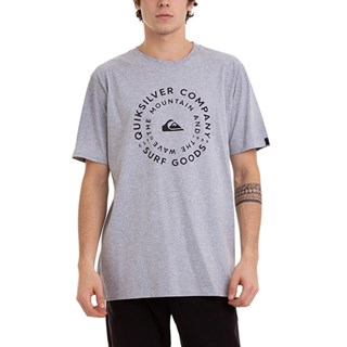 Camiseta Quiksilver Rolling On Cinza