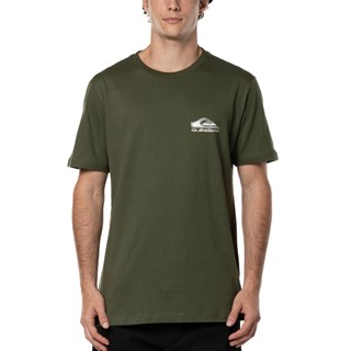 Camiseta Quiksilver Step Up Verde Militar
