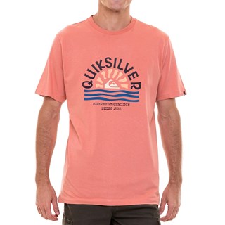 Camiseta Quiksilver Sunset Mind Rosa