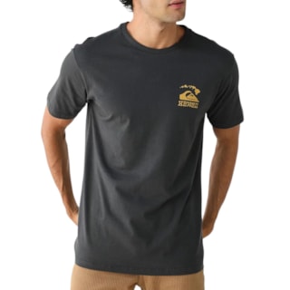 Camiseta Quiksilver Swell Line Cinza Escuro