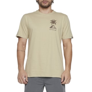 Camiseta Quiksilver Tropical Breeze Caqui