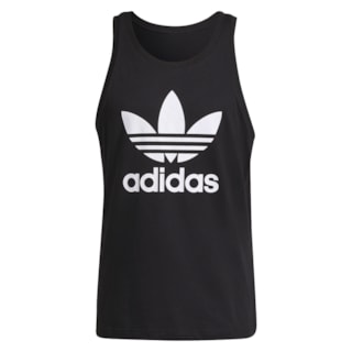 Camiseta Regata Adidas Adicolor Classics Trefoil Preta