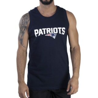 Camiseta Regata New Era New England Patriots Azul Marinho