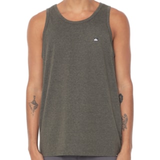 Camiseta Regata Quiksilver Chest Transfer Color Verde Mescla