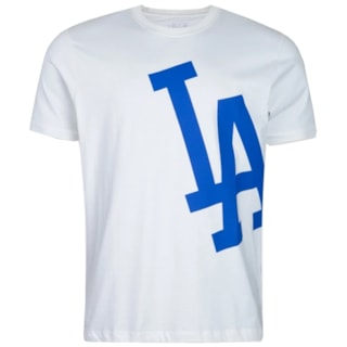 Camiseta Regular New Era MLB Los Angeles Dodgers Off White