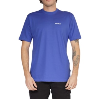 Camiseta Rip Curl Brand Icon Electric Cobalt