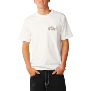 Camiseta Rip Curl Hazed e Tubed Branca