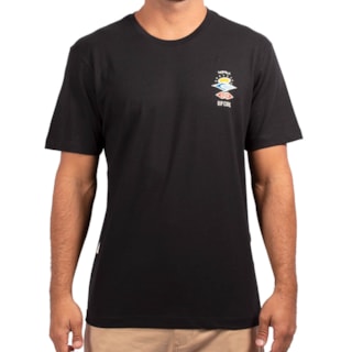 Camiseta Rip Curl Search Essential Tee Preta