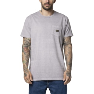 Camiseta RVCA Americana Label Cinza 