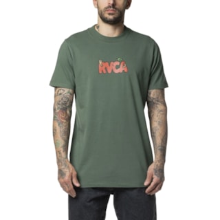 Camiseta RVCA Apple Aday Verde Escuro