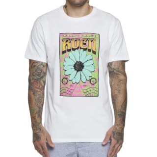 Camiseta RVCA Bloomfest Branca