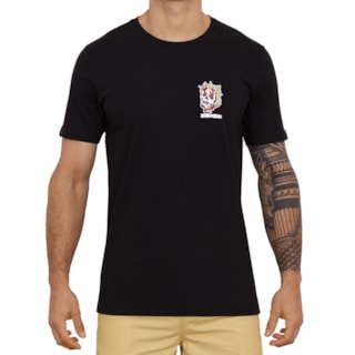 Camiseta RVCA Etam Skull Fire Preta