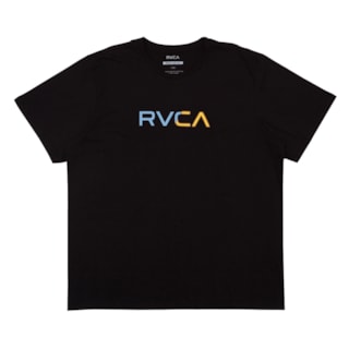 Camiseta RVCA Plus Size Scanner Ps Preta