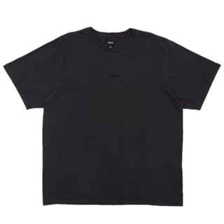 Camiseta RVCA Plus Size Small Pigment Dye Cinza Escuro