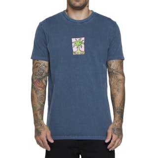 Camiseta RVCA Small Palm Azul