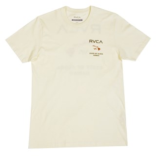 Camiseta RVCA State Of Aloha Amarelo Claro