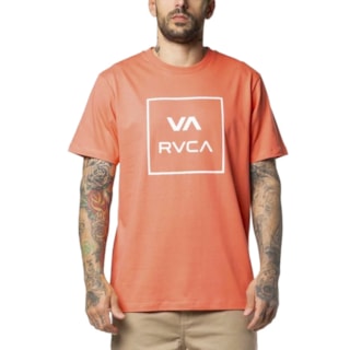 Camiseta RVCA VA All The Way Vermelho Claro