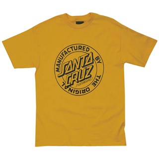 Camiseta Santa Cruz Mfg Dot Mono Amarela