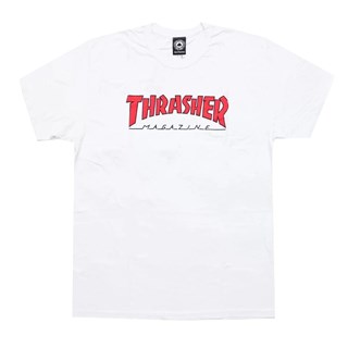 Camiseta Thrasher Magazine Outlined Branca