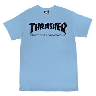 Camiseta Thrasher Magazine Skate Mag Logo Azul
