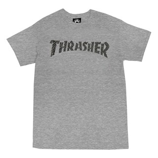 Camiseta Thrasher Skull Cinza Mescla
