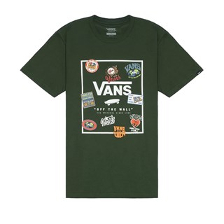 Camiseta Vans Classic Print Box Verde