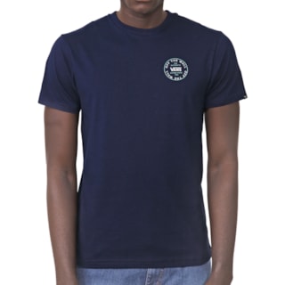 Camiseta Vans Old Skool Logo Azul Escuro