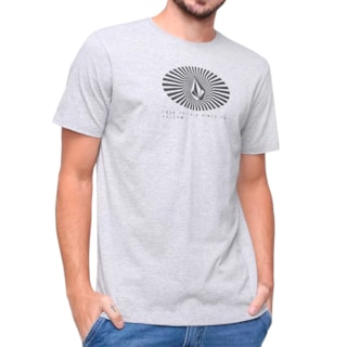 Camiseta Volcom Blurd Cinza Mescla