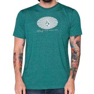 Camiseta Volcom Blurd Verde Mescla