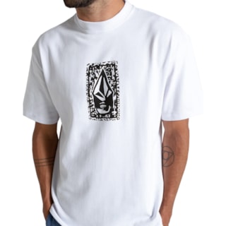 Camiseta Volcom Comfort Stone Face Branca
