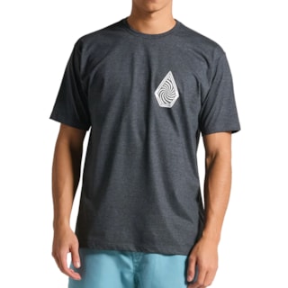 Camiseta Volcom Hypnotix Mescla Preto